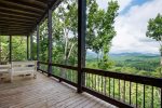 Feather & Fawn Lodge: Upper Deck View